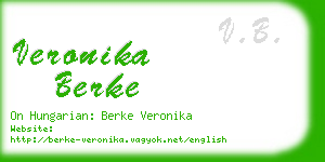 veronika berke business card